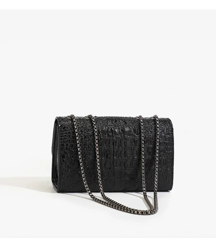 Mini Sac Paillettes Chaîne Dorée