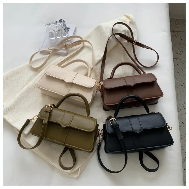 Sac Carré Cuir PU Mini Élégant