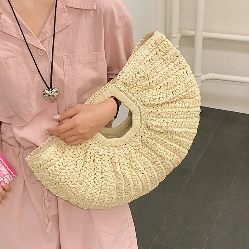 Sac de Plage Paille Tressée