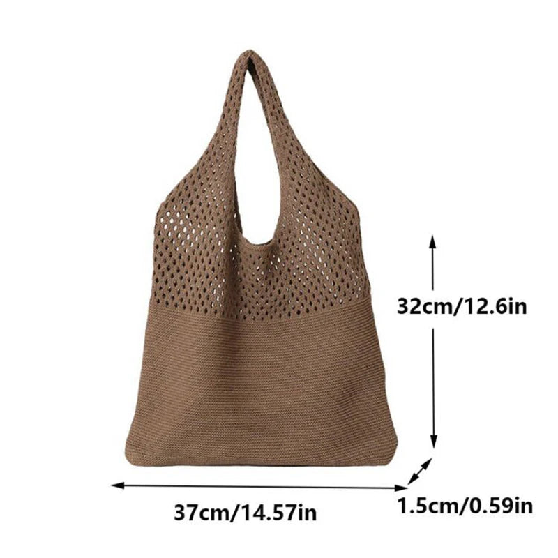 Sac Cabas Crochet Tressé