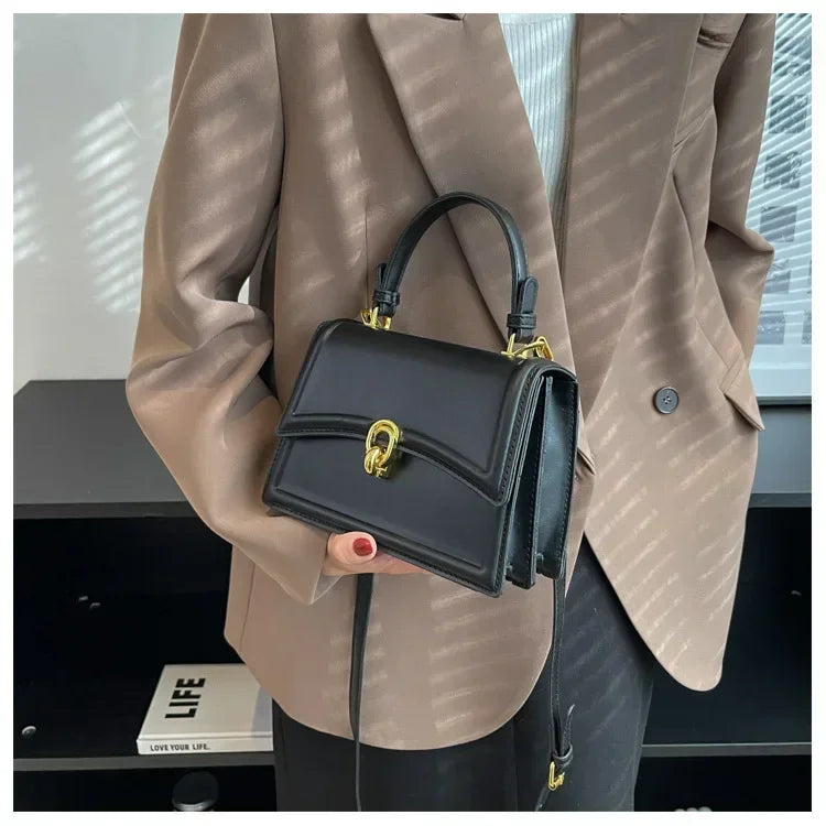 Sac Carré Cuir PU Mini Élégant