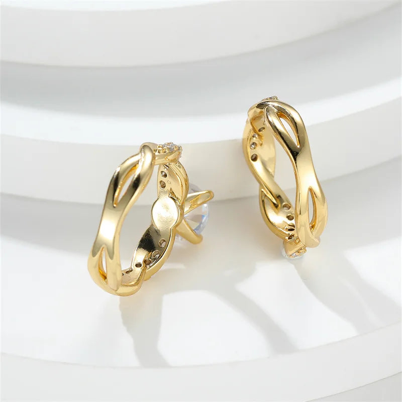 Set Bagues Mariage Zircon