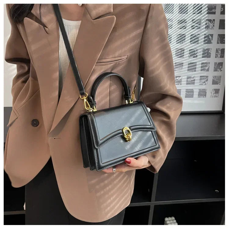 Sac Carré Cuir PU Mini Élégant
