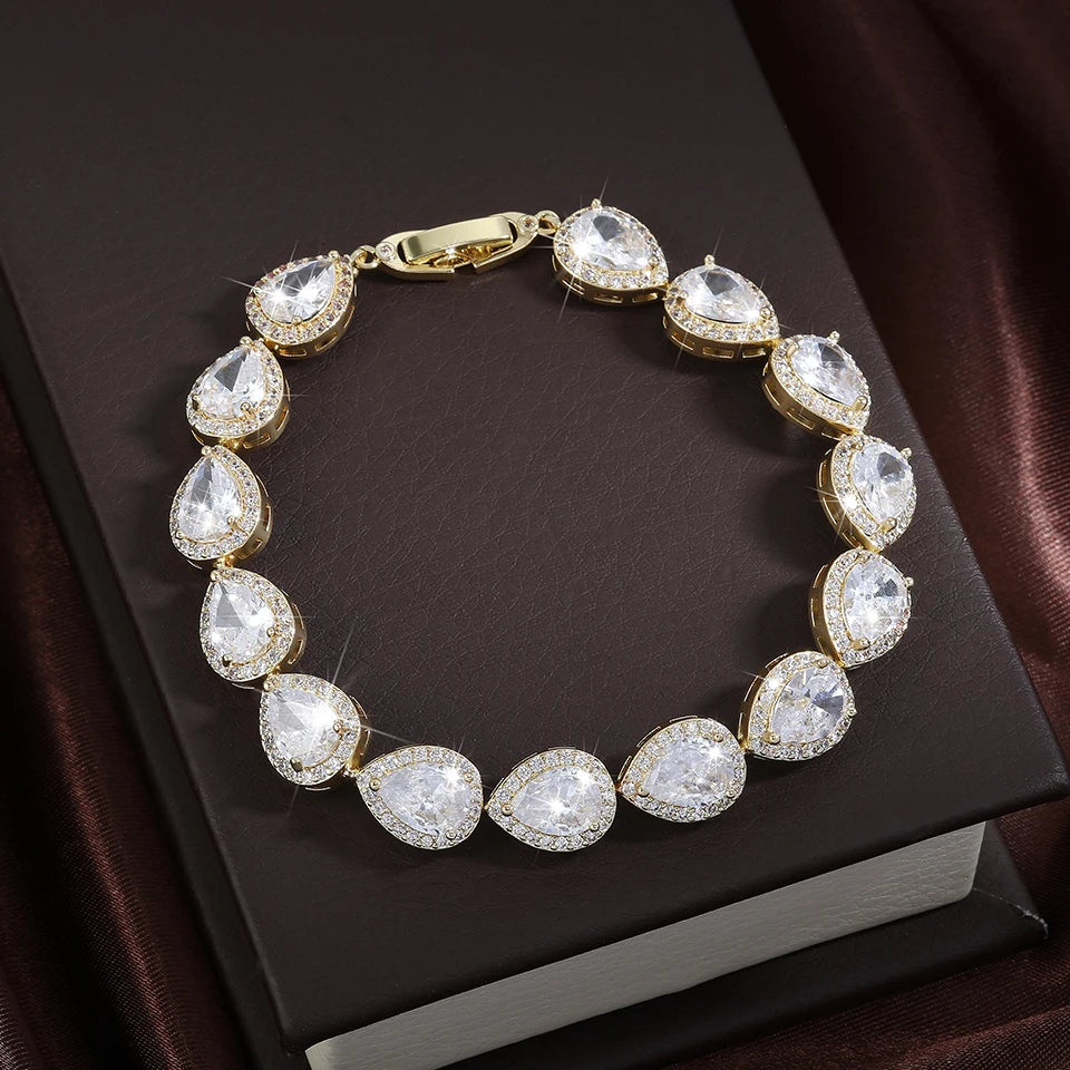 Bracelet Zircon Goutte d'Eau