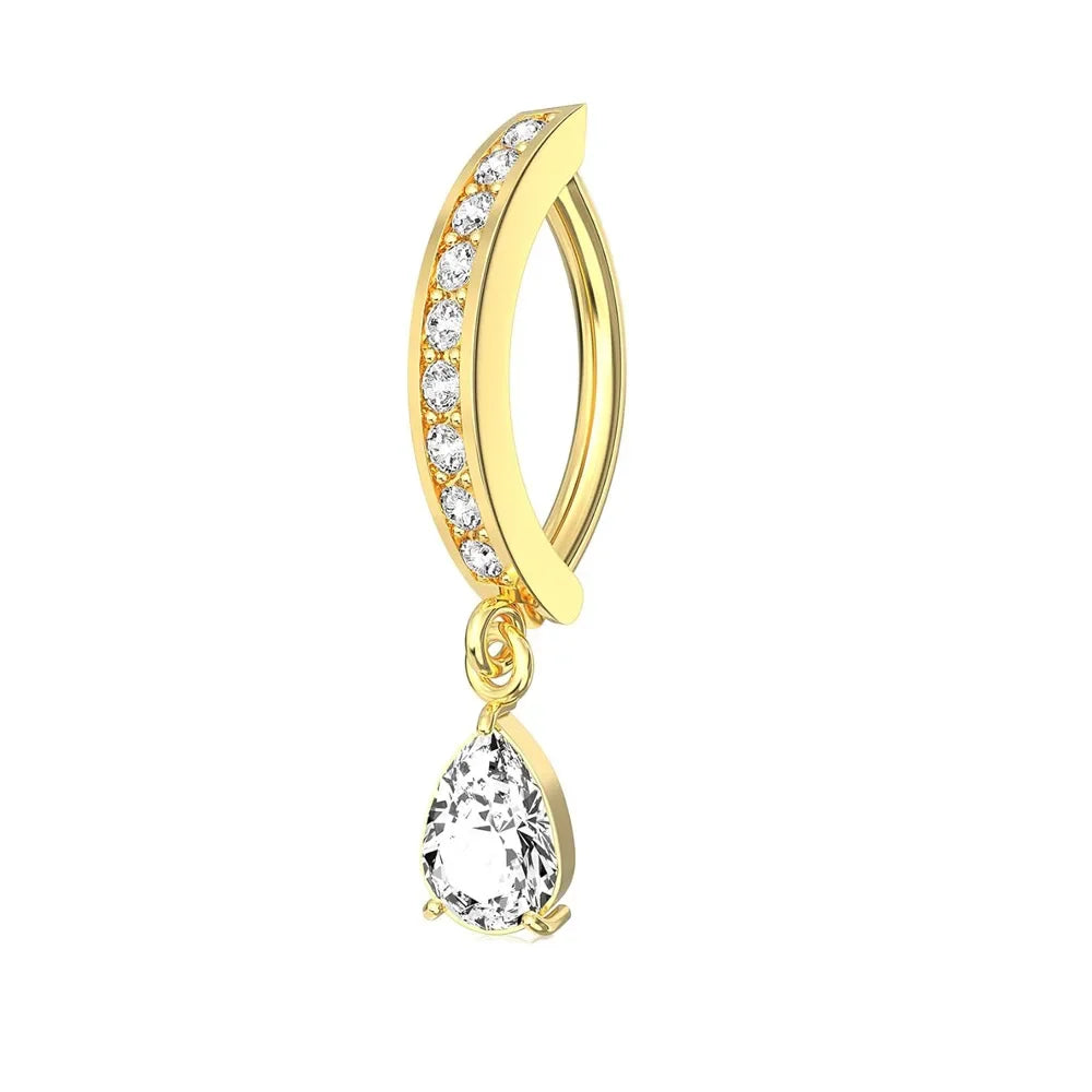 Piercing Nombril Cristal Cœur