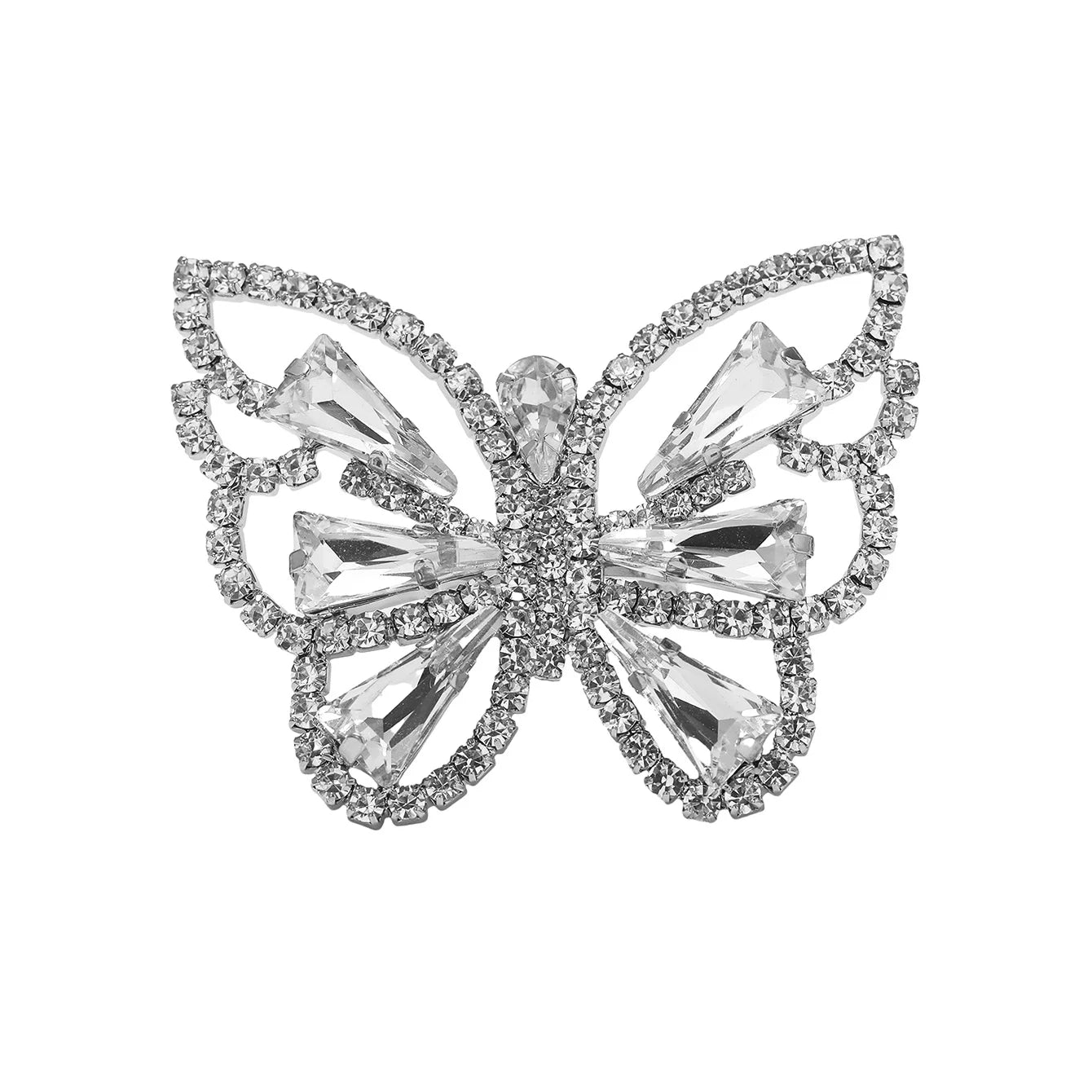 Sliver Crystal Rings for women Big Butterfly Women Wedding Band Cubic Zirconia Statement Rings for women Jewelry Gifts
