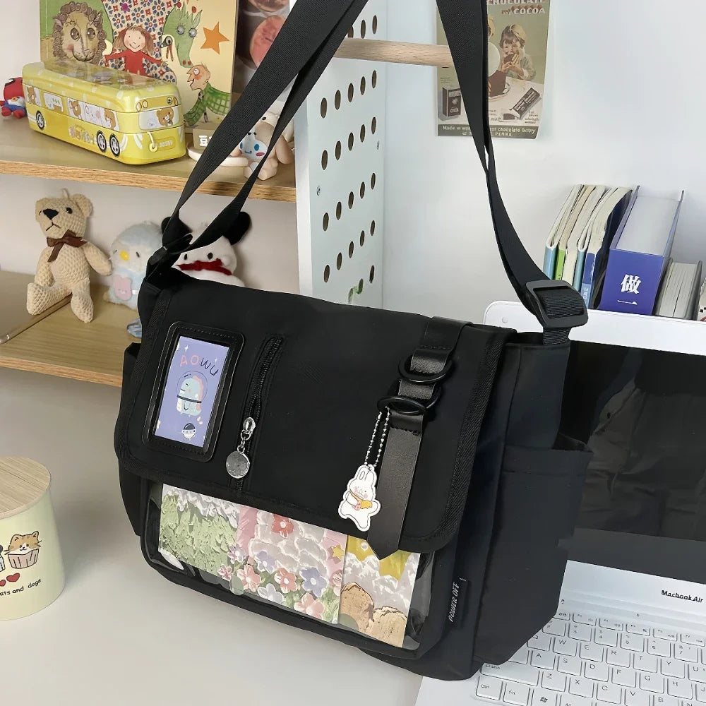 Sac Transparent Harajuku Y2K Badges