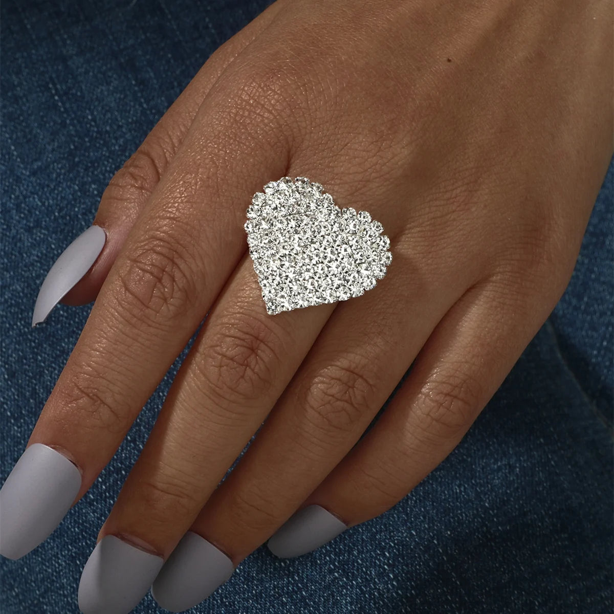 Sliver Crystal Rings for women Big Butterfly Women Wedding Band Cubic Zirconia Statement Rings for women Jewelry Gifts
