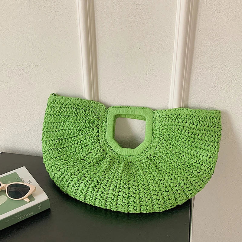 Sac de Plage Paille Tressée