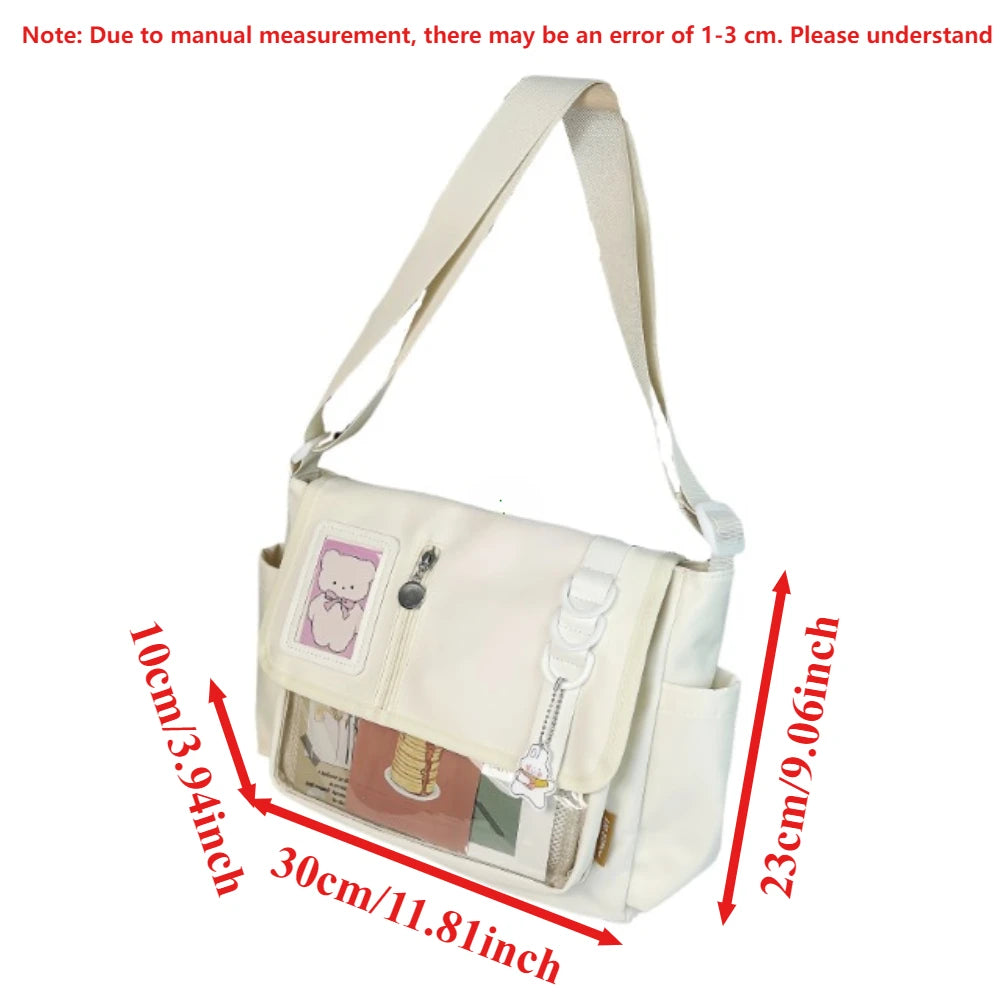 Sac Transparent Harajuku Y2K Badges
