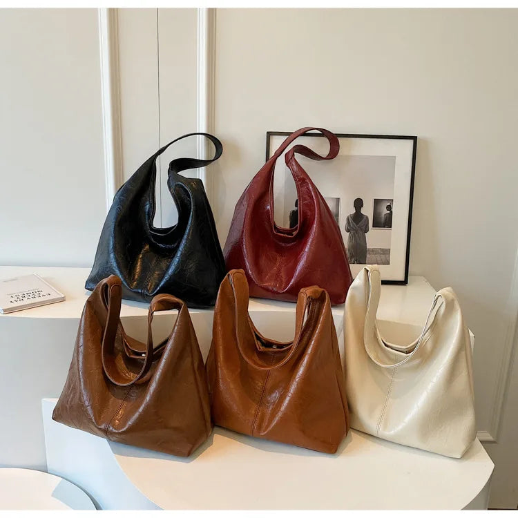 Sac Bandoulière Daim Grande Capacité