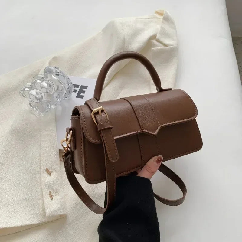 Sac Carré Cuir PU Mini Élégant