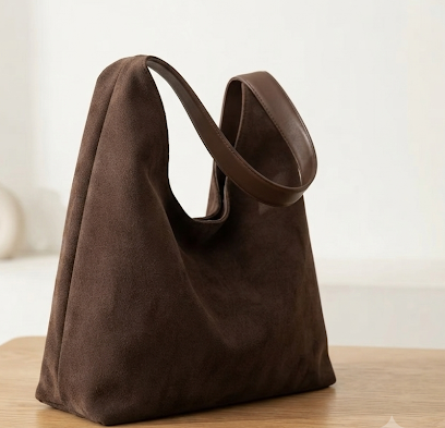 Sac Bandoulière Daim Grande Capacité