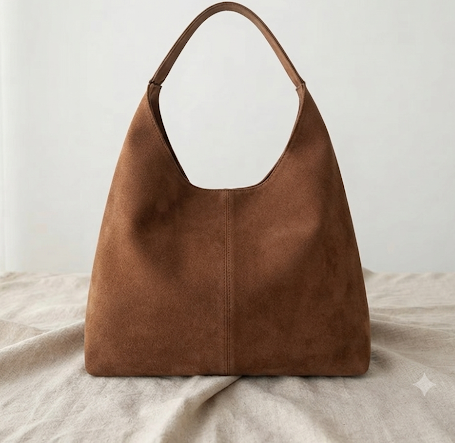 Sac Bandoulière Daim Grande Capacité