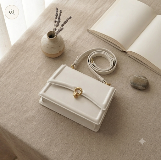 Sac Carré Cuir PU Mini Élégant