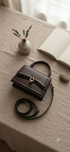 Sac Carré Cuir PU Mini Élégant